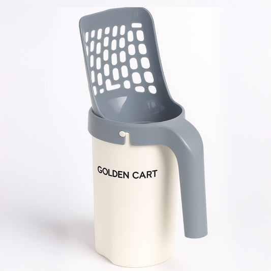 Cat Litter Scoop with Built-in Waste Bin and Bags