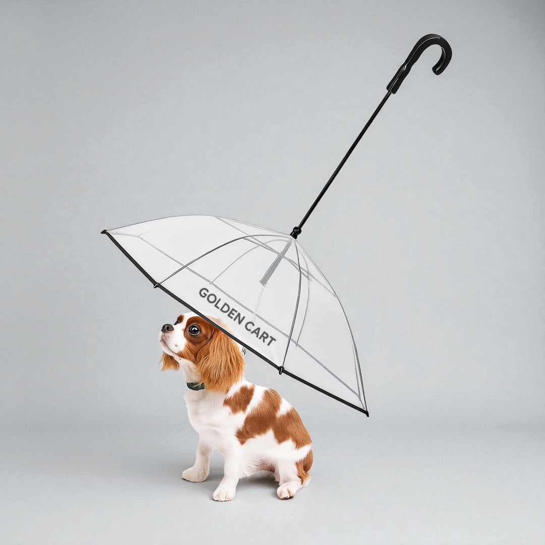 Small Dog Umbrella with Built-in Leash